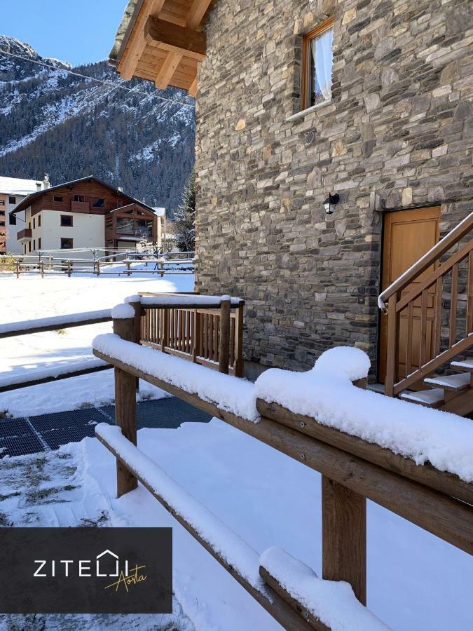Zitelli Aosta Villa Cogne Buitenkant foto